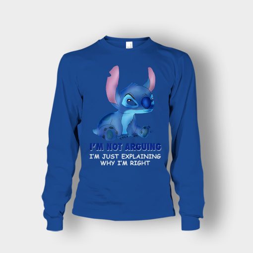 Im-Not-Arguing-Disney-Lilo-And-Stitch-Unisex-Long-Sleeve-Royal