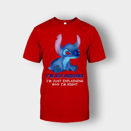 Im-Not-Arguing-Disney-Lilo-And-Stitch-Unisex-T-Shirt-Red