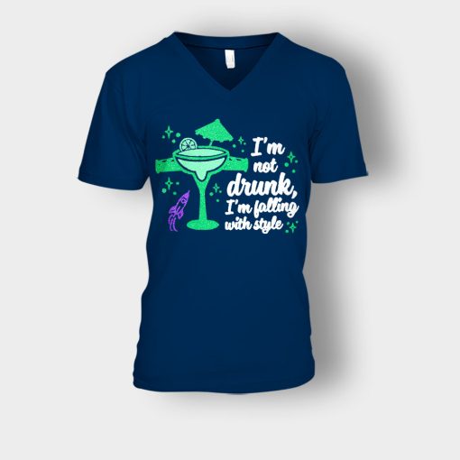 Im-Not-Drunk-Im-Falling-With-Style-Disney-Toy-Story-Unisex-V-Neck-T-Shirt-Navy