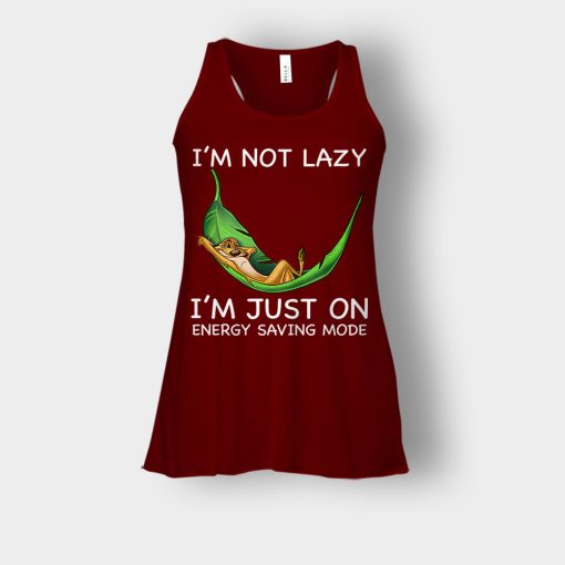 Im-Not-Lazy-Im-Just-On-Energy-Saving-Mode-The-Lion-King-Disney-Inspired-Bella-Womens-Flowy-Tank-Maroon