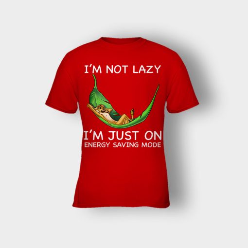 Im-Not-Lazy-Im-Just-On-Energy-Saving-Mode-The-Lion-King-Disney-Inspired-Kids-T-Shirt-Red