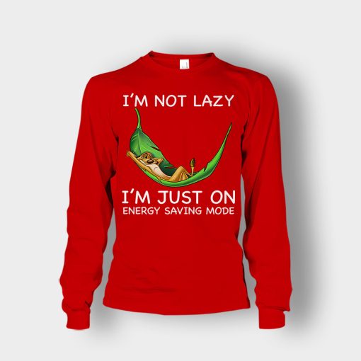 Im-Not-Lazy-Im-Just-On-Energy-Saving-Mode-The-Lion-King-Disney-Inspired-Unisex-Long-Sleeve-Red