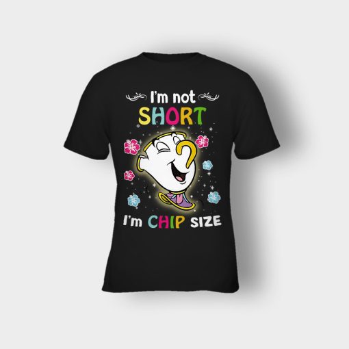 Im-Not-Short-Disney-Beauty-And-The-Beast-Kids-T-Shirt-Black