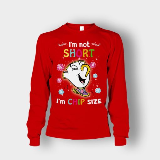 Im-Not-Short-Disney-Beauty-And-The-Beast-Unisex-Long-Sleeve-Red