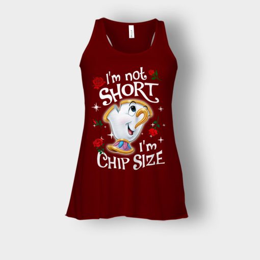 Im-Not-Short-Im-Chip-Size-Disney-Beauty-And-The-Beast-Bella-Womens-Flowy-Tank-Maroon