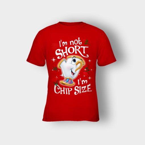 Im-Not-Short-Im-Chip-Size-Disney-Beauty-And-The-Beast-Kids-T-Shirt-Red