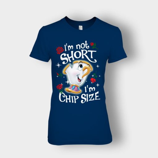Im-Not-Short-Im-Chip-Size-Disney-Beauty-And-The-Beast-Ladies-T-Shirt-Navy