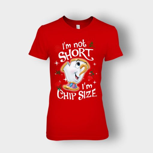 Im-Not-Short-Im-Chip-Size-Disney-Beauty-And-The-Beast-Ladies-T-Shirt-Red