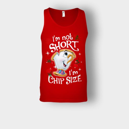 Im-Not-Short-Im-Chip-Size-Disney-Beauty-And-The-Beast-Unisex-Tank-Top-Red