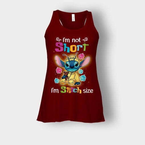 Im-Not-Short-Im-Stitch-Size-Disney-Lilo-And-Stitch-Bella-Womens-Flowy-Tank-Maroon