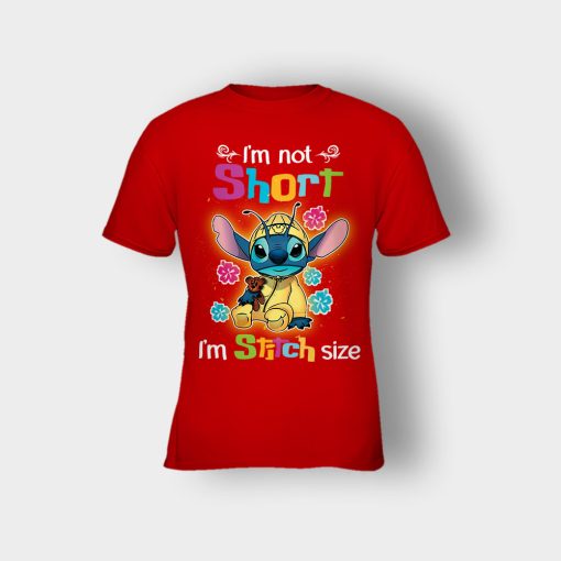 Im-Not-Short-Im-Stitch-Size-Disney-Lilo-And-Stitch-Kids-T-Shirt-Red