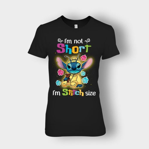 Im-Not-Short-Im-Stitch-Size-Disney-Lilo-And-Stitch-Ladies-T-Shirt-Black