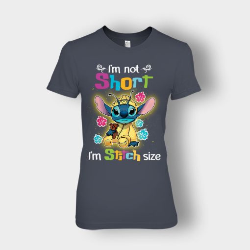 Im-Not-Short-Im-Stitch-Size-Disney-Lilo-And-Stitch-Ladies-T-Shirt-Dark-Heather
