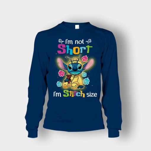 Im-Not-Short-Im-Stitch-Size-Disney-Lilo-And-Stitch-Unisex-Long-Sleeve-Navy