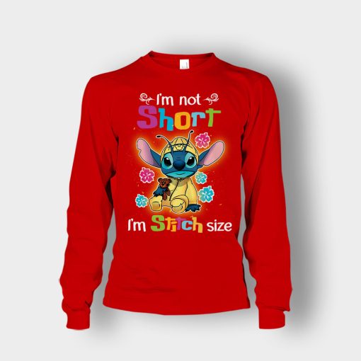 Im-Not-Short-Im-Stitch-Size-Disney-Lilo-And-Stitch-Unisex-Long-Sleeve-Red