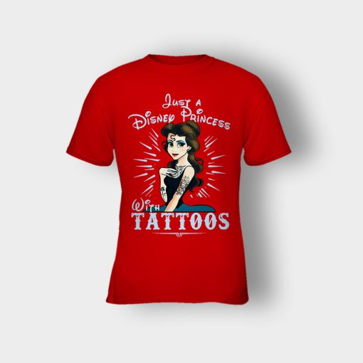 Im-Princess-With-Tattos-Disney-Beauty-And-The-Beast-Kids-T-Shirt-Red
