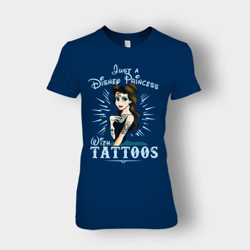Im-Princess-With-Tattos-Disney-Beauty-And-The-Beast-Ladies-T-Shirt-Navy