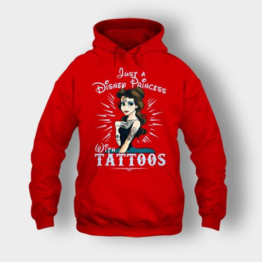 Im-Princess-With-Tattos-Disney-Beauty-And-The-Beast-Unisex-Hoodie-Red
