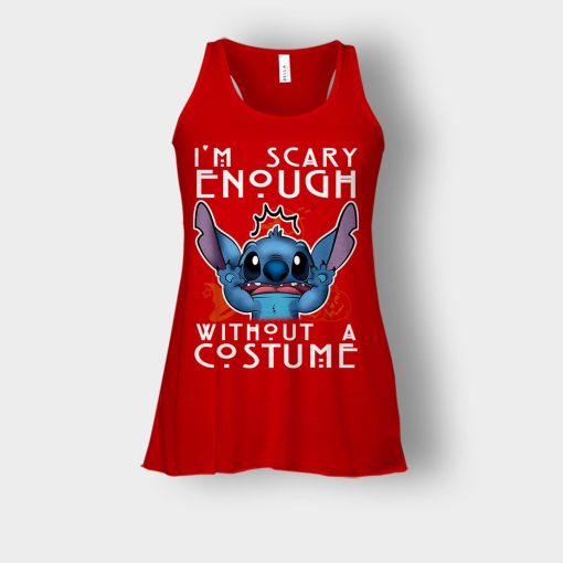 Im-Scary-Enough-Without-A-Custume-Halloween-Disney-Lilo-And-Stitch-Bella-Womens-Flowy-Tank-Red