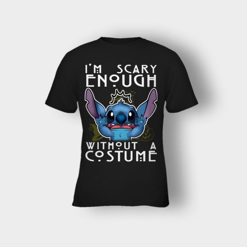 Im-Scary-Enough-Without-A-Custume-Halloween-Disney-Lilo-And-Stitch-Kids-T-Shirt-Black