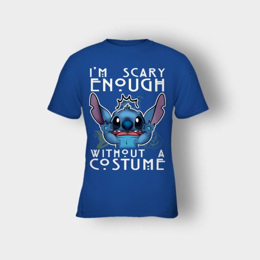 Im-Scary-Enough-Without-A-Custume-Halloween-Disney-Lilo-And-Stitch-Kids-T-Shirt-Royal