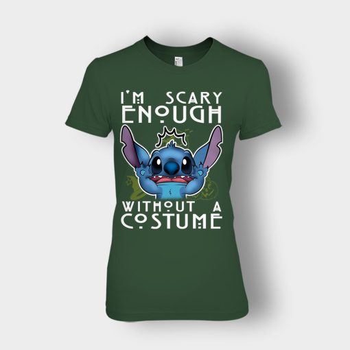 Im-Scary-Enough-Without-A-Custume-Halloween-Disney-Lilo-And-Stitch-Ladies-T-Shirt-Forest