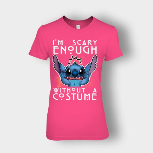 Im-Scary-Enough-Without-A-Custume-Halloween-Disney-Lilo-And-Stitch-Ladies-T-Shirt-Heliconia