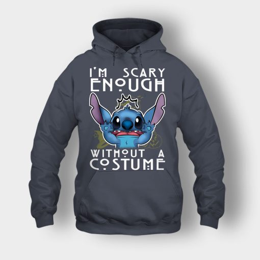 Im-Scary-Enough-Without-A-Custume-Halloween-Disney-Lilo-And-Stitch-Unisex-Hoodie-Dark-Heather