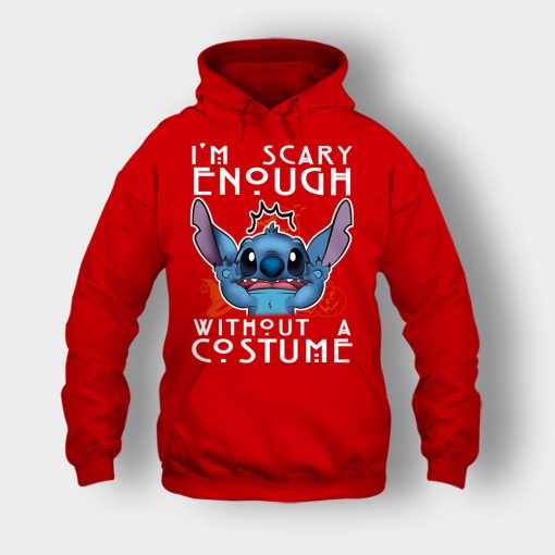 Im-Scary-Enough-Without-A-Custume-Halloween-Disney-Lilo-And-Stitch-Unisex-Hoodie-Red