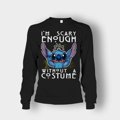 Im-Scary-Enough-Without-A-Custume-Halloween-Disney-Lilo-And-Stitch-Unisex-Long-Sleeve-Black