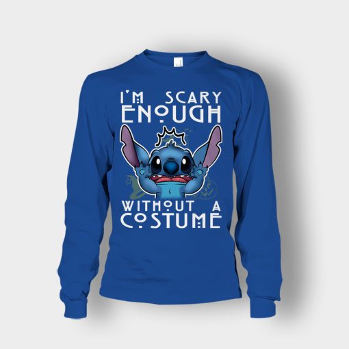 Im-Scary-Enough-Without-A-Custume-Halloween-Disney-Lilo-And-Stitch-Unisex-Long-Sleeve-Royal