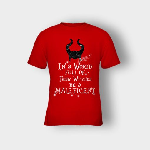 In-A-World-Full-Of-Witches-Be-A-Disney-Maleficient-Inspired-Kids-T-Shirt-Red