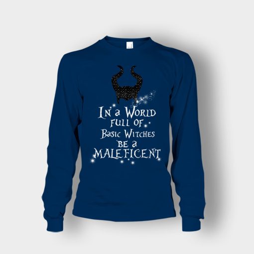 In-A-World-Full-Of-Witches-Be-A-Disney-Maleficient-Inspired-Unisex-Long-Sleeve-Navy
