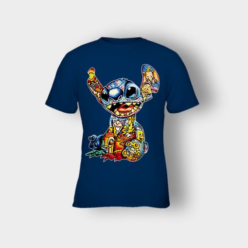 Inside-A-Stitch-Disney-Lilo-And-Stitch-Kids-T-Shirt-Navy