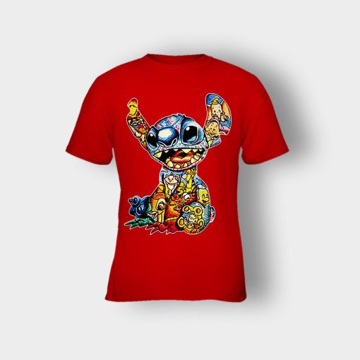 Inside-A-Stitch-Disney-Lilo-And-Stitch-Kids-T-Shirt-Red