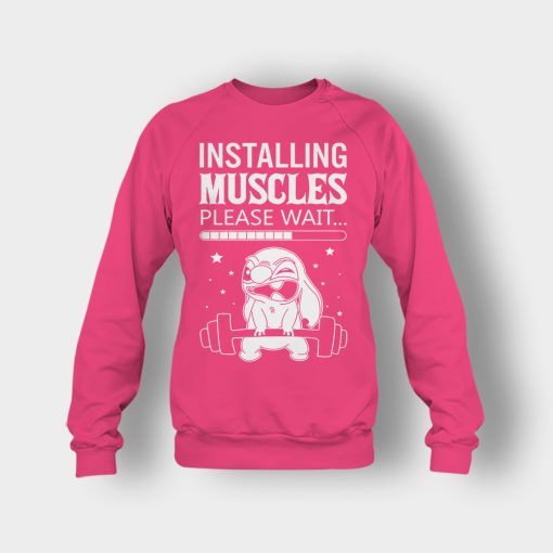 Installing-Muscles-Please-Wait-Disney-Lilo-And-Stitch-Crewneck-Sweatshirt-Heliconia