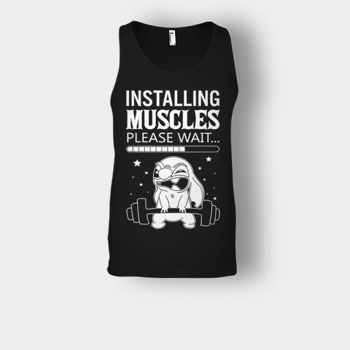 Installing-Muscles-Please-Wait-Disney-Lilo-And-Stitch-Unisex-Tank-Top-Black