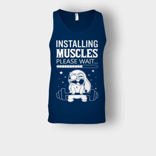 Installing-Muscles-Please-Wait-Disney-Lilo-And-Stitch-Unisex-Tank-Top-Navy