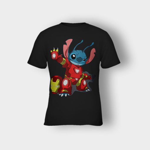 Iron-Stitch-Disney-Lilo-And-Stitch-Kids-T-Shirt-Black
