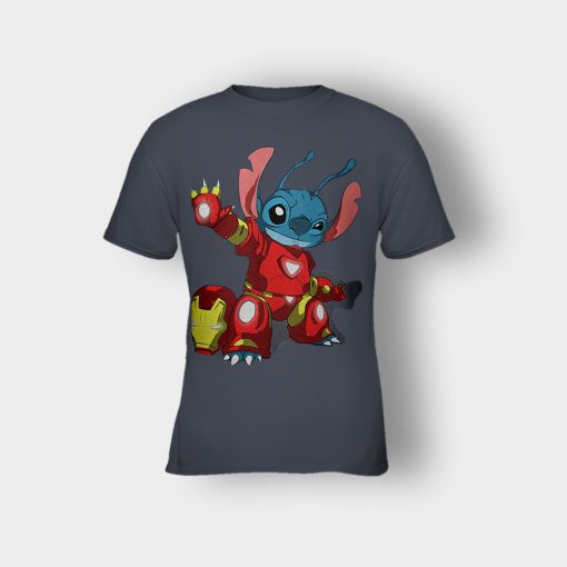 Iron-Stitch-Disney-Lilo-And-Stitch-Kids-T-Shirt-Dark-Heather