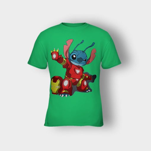 Iron-Stitch-Disney-Lilo-And-Stitch-Kids-T-Shirt-Irish-Green