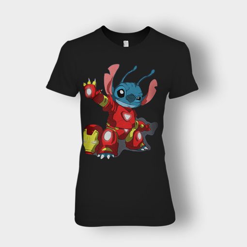 Iron-Stitch-Disney-Lilo-And-Stitch-Ladies-T-Shirt-Black