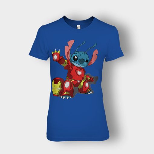 Iron-Stitch-Disney-Lilo-And-Stitch-Ladies-T-Shirt-Royal