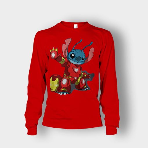 Iron-Stitch-Disney-Lilo-And-Stitch-Unisex-Long-Sleeve-Red