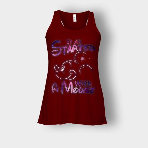 It-All-Start-With-A-Mouse-Disney-Mickey-Inspired-Bella-Womens-Flowy-Tank-Maroon