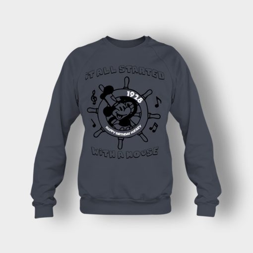 It-All-Started-With-A-Mouse-Steamboat-Willie-Disney-Mickey-Inspired-Crewneck-Sweatshirt-Dark-Heather
