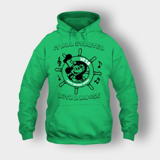 It-All-Started-With-A-Mouse-Steamboat-Willie-Disney-Mickey-Inspired-Unisex-Hoodie-Irish-Green