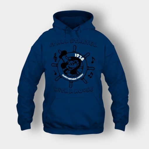 It-All-Started-With-A-Mouse-Steamboat-Willie-Disney-Mickey-Inspired-Unisex-Hoodie-Navy