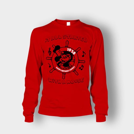 It-All-Started-With-A-Mouse-Steamboat-Willie-Disney-Mickey-Inspired-Unisex-Long-Sleeve-Red