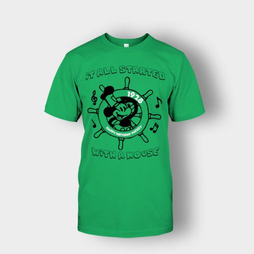 It-All-Started-With-A-Mouse-Steamboat-Willie-Disney-Mickey-Inspired-Unisex-T-Shirt-Irish-Green
